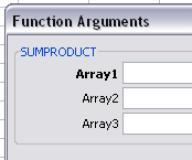 sumproduct