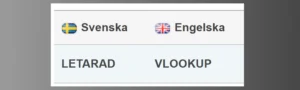 Lär dig använda VLOOKUP (LETARAD) och IFERROR (OMFEL) i excel för att hantera data utan problem.